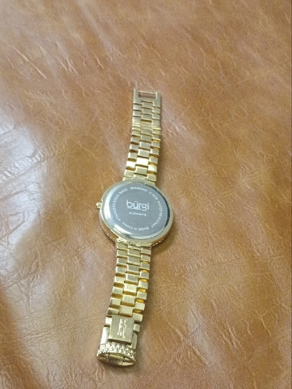 Burgi Women's Diamond Accent Crystal Watch